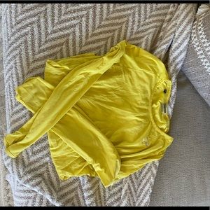 Yellow Gymshark top